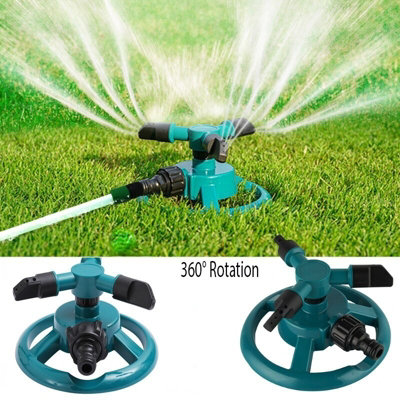 360 Rotating Garden Sprinkler Automatic Lawn Water Sprayer Irrigation Watering System from B&Q