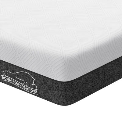 Onemill Memory Foam Mattress 6 Inch With Soft Fabric Skin-Friendly Mattress-Double from B&Q
