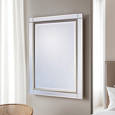 Yearn Venetian Bevelled Champagne Mirror 76X107Cm from B&Q
