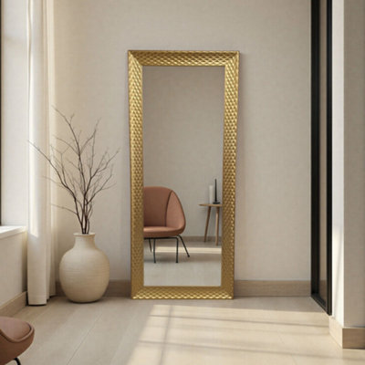 Yearn Diamont Full Length Framed Gold Bevelled Mirror from B&Q