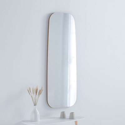 Yearn Hoxton Frameless Gold Organic Mirror 119X44Cm from B&Q