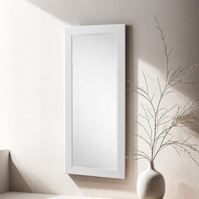 Yearn Wave Gloss White Full Length Mirror 168.5X77Cm from B&Q