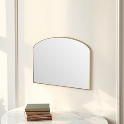 Yearn Modesty Curved Mirror - Gold - 49 x 71cm - Image 7