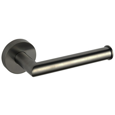 Melbourne Gunmetal Round Toilet Roll Holder from B&Q