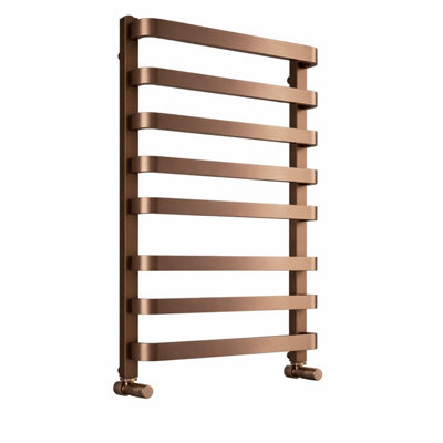 Hastings Brushed Bronze Heated Towel Rail 1200X500mm from B&Q