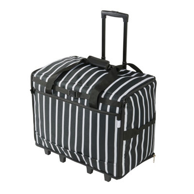 Sewing Online Black Sewing Machine Trolley Bag Stripe 60 X X 30Cm, Birch 006107 Size 42