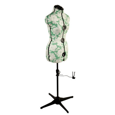 Sewing Online Hollyhock Green 8-Part Adjustable Dressmakers DummySmall 10-16 from B&Q
