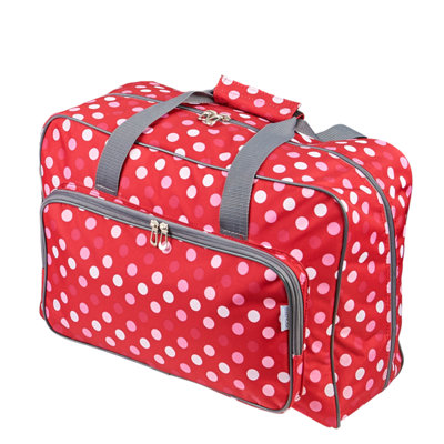 Sewing Online Sewing Machine Bag Red Dot 33 X 45.7 X 20.32 CmSew Stylish Pt660-Red-Polka from B&Q