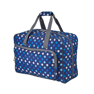 Sewing Online Sewing Machine Bag Navy Dot 33 X 45.7 X 20.32 CmSew Stylish Pt660-Navy-Polka from B&Q
