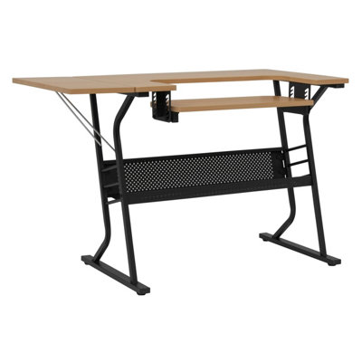Eclipse 13368 2 Shelf And Maple Hobby And Sewing Table Black Sewing Online - Image 4