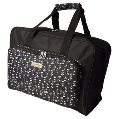 Sewing Online Sewing Machine Bag Black Sprig 33 X 45.7 X 20.32 CmSew Stylish Pt660-Blk-Sprig from B&Q