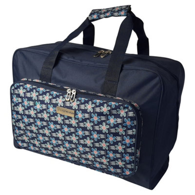 Sewing Online Sewing Machine Bag Navy Daisy 33 X 45.7 X 20.32 CmSew Stylish Pt660-Navy-Daisy from B&Q