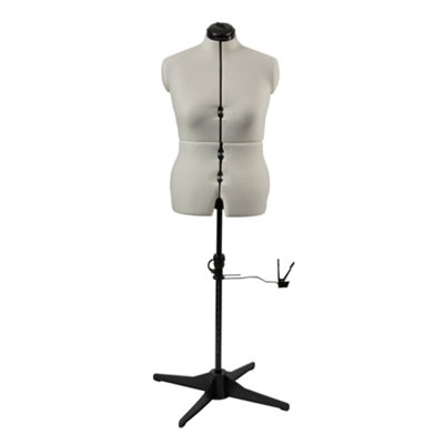 Sewing Online Adjustable Dressmakers Dummy Cream Fabric & Hem Marker Sizes 16-22 from B&Q