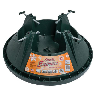 Cinco Express 12 Christmas Tree Stand With Large Water Reservoir For Real Trees Up To 12Ft from B&Q