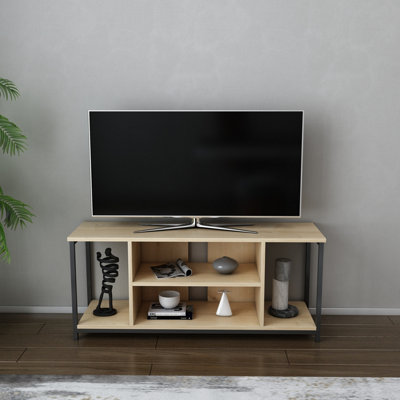 Decorotika Rinaldo Tv Stand Tv Unit For Tv's Up To 63 Inch Black And Oak from B&Q