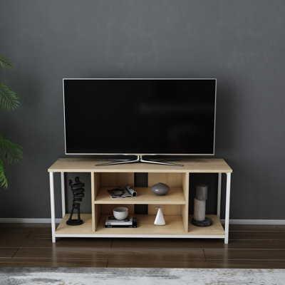 Decorotika Rinaldo Tv Stand Tv Unit For Tv's Up To 63 Inch White And Oak from B&Q