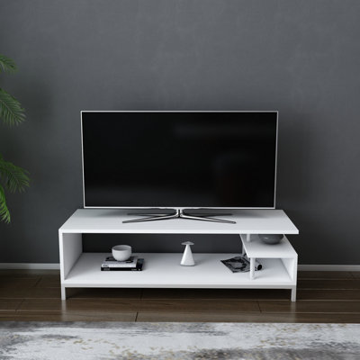 Decorotika Reilly Tv Stand Tv Unit For Tv's Up To 55 Inch White from B&Q