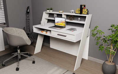 Decorotika Soho Computer Desk White from B&Q