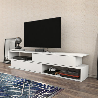 Decorotika Cortez TV Unit - White - Melamine - Image 5