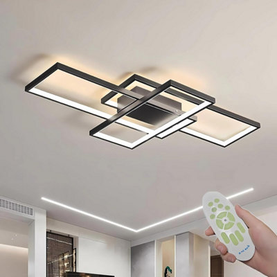 Diossad Led Dimmable Ceiling Light Modern Lamp,ceiling Lights 2700 K-6500 K Flush Mount Chandelier Fixture For Bedroom Living from B&Q