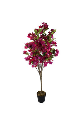 Dyzi Artificial Bougainvillea Tree 120Cm Potted Indoor Décor from B&Q