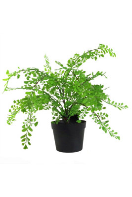 Dyzi Artificial Maiden Fern Plant 35Cm Potted Indoor Décor from B&Q