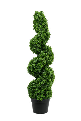 Dyzi Greenartificial Twisted Topiary Tree 120Cm Outdoor Décor from B&Q