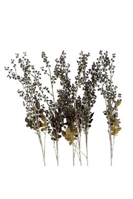 Dyzi Artificial Berry Stem Pack 6 Decorative Floral Arrangement from B&Q