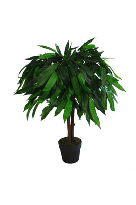 Dyzi Green 80Cm Artificial Mango Tree Realistic Indoor Plant from B&Q