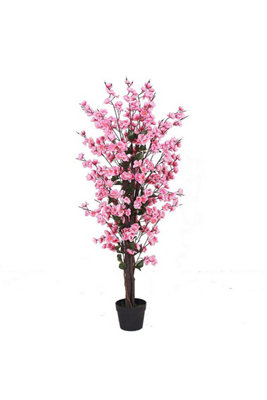 Dyzi  120Cm Artificial Pink Blossom Tree from B&Q