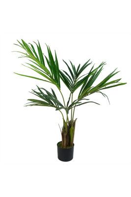 Dyzi 120Cm Lifelike Kentia Palm Tree With Silk Leaves from B&Q