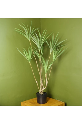 Dyzi 125Cm Artificial Dracaena Dragon Plant With Twisted Trunk from B&Q