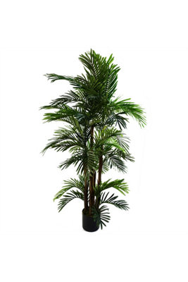 Dyzi 150Cm Artificial Areca Palm Tree With Silk Leaves from B&Q