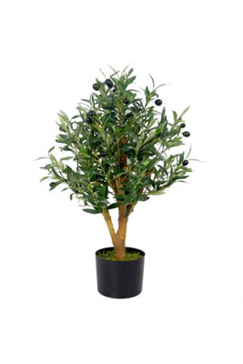 Dyzi 65Cm Artificial Olive Tree Bush Potted from B&Q