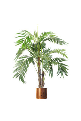 Dyzi Artificial Palm Tree With Pot And Metal Planter 120Cm from B&Q