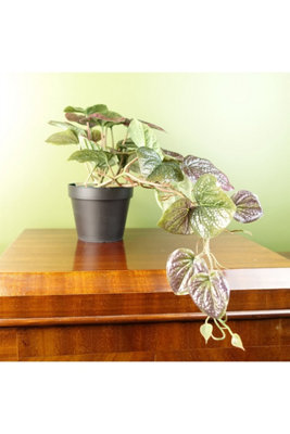 Dyzi Artificial Cascading Plant In Black Pot 35Cm from B&Q