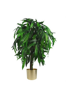 Dyzi Artificial Mango Tree With Metal Planter 100Cm from B&Q