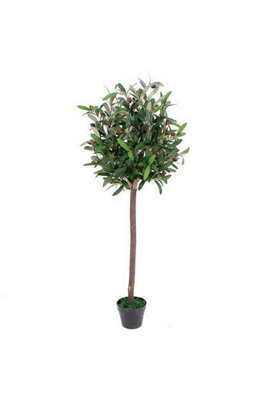 Dyzi Green Artificial Olive Tree With Realistic Leaves And Olives from B&Q