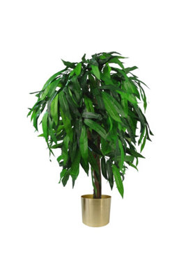 Dyzi Green Realistic Artificial Plant In Black Plastic Pot from B&Q