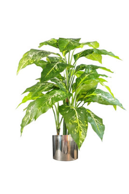 Dyzi Artificial Tree With Metal Planter 100Cm Realistic Plant from B&Q