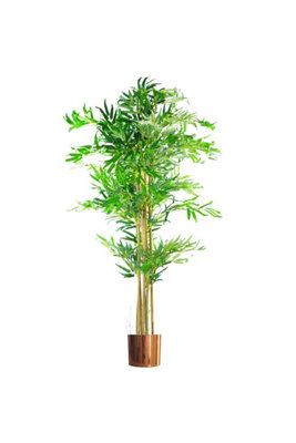 Dyzi Artificial Bamboo Tree With Metal Planter from B&Q