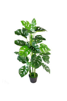 Dyzi Green 100Cm Artificial Plant With Wired Realistic Foliage from B&Q