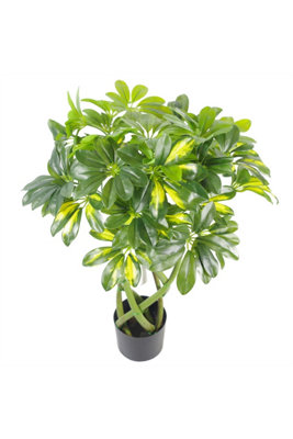 Dyzi Green Artificial Gold Capella Twisted Stem Potted Plant 70Cm from B&Q