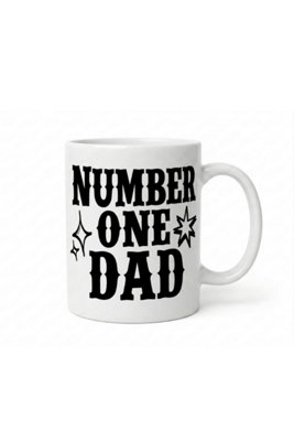 B&Q -  Number One Dad Mug Ceramic Coffee Cup