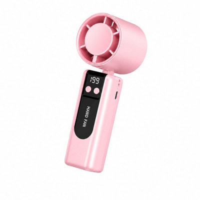 B&Q -  Handheld Fan 2000Mah 199 Speed Usb-C Rechargeable PortablePink