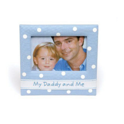 Mud Pie Baby Photo Frame 6X4"My Daddy And Me (Blue) from B&Q