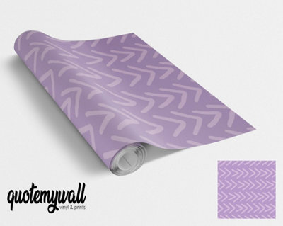 Quote My Wall Quotemywall Purple Arrows Pattern Vinyl Furniture Wrap For Furniture & Kitchen Worktops from B&Q