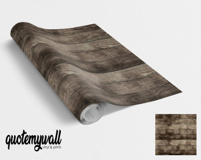 Quote My Wall Quotemywall Dark Hardwood Furniture Vinyl Wrap For Furniture & Kitchen Worktops from B&Q