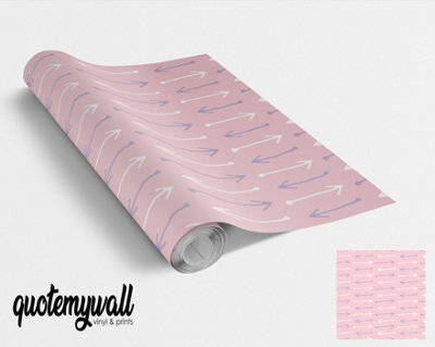 Quote My Wall Quotemywall Pink Arrows Vinyl Wrap For Furniture & Kitchen Worktops from B&Q