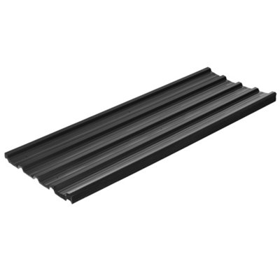 Chilli Seating Chilli Set Of 12 Corrugated Steel Roof Sheet Panels - Dark Grey